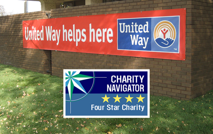 United Way has earned a perfect, four star rating from Charity Navigator.