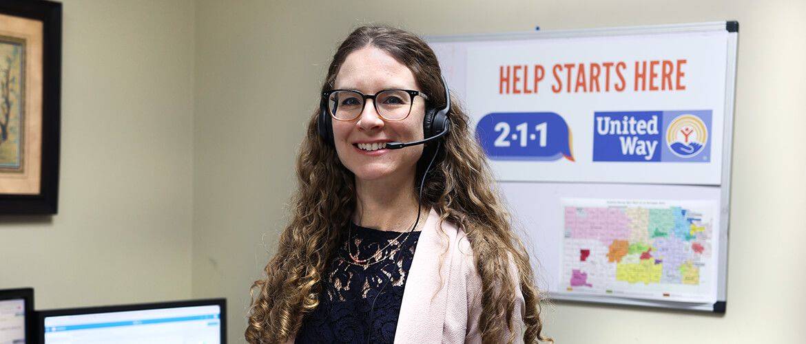 Heather Pierce helped establish the 211 Information and Referral service at United Way to help Kansans get connected to the assistance they need.