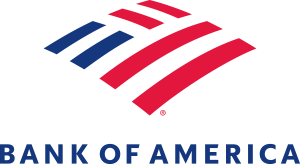 Logo of Bank of America.